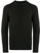 Ten-c Round Neck Jumper - Black