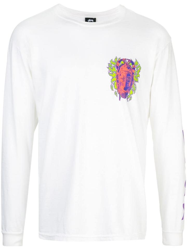Stussy Fire Mask Pig T-shirt - White