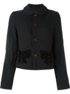 Comme Des Garçons Girl Velvet Ribbon Appliqué Jacket