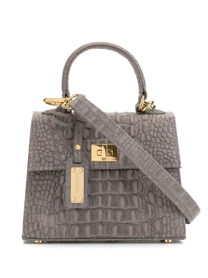 Sandra J Micro Jackie Handbag - Grey