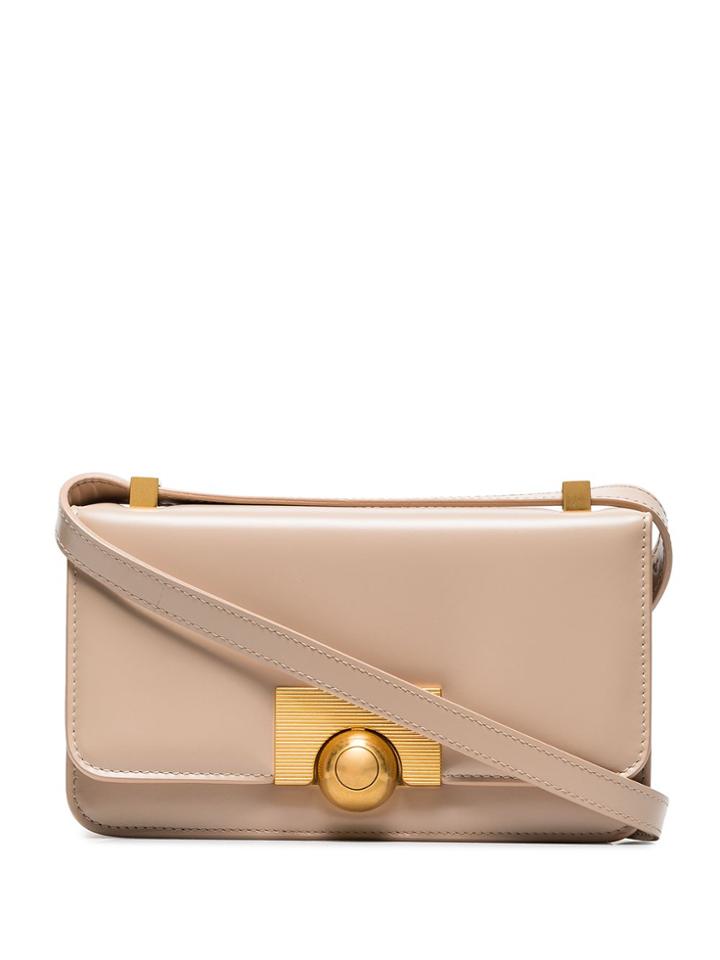 Bottega Veneta Nude Leather Cross Body Bag - Neutrals