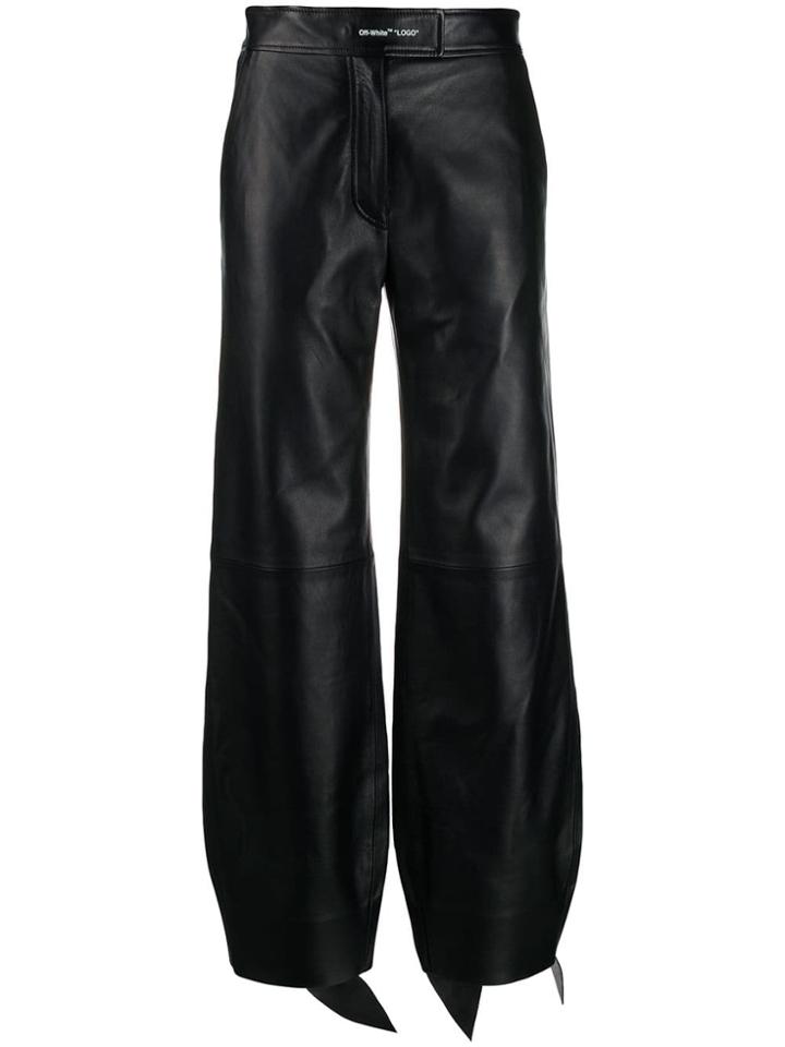 Off-white Balloon-leg Tapered Trousers - Black