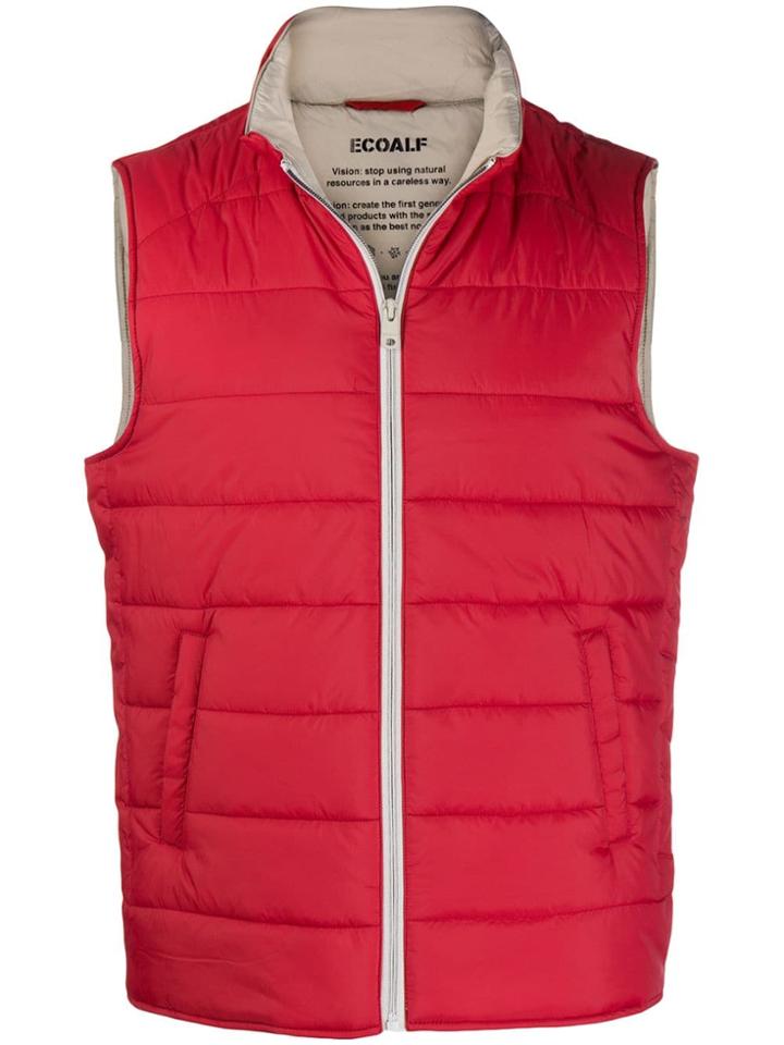 Ecoalf Padded Waistcoat - Red