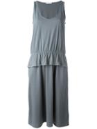 Société Anonyme Peplum Detail Tank Dress, Women's, Size: 2, Grey, Cotton