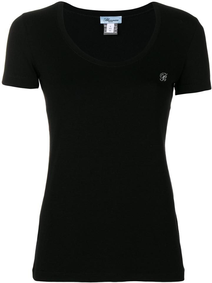 Blumarine Scoop Neck T-shirt - Black