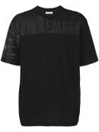 Dirk Bikkembergs Sheer Panel Printed T-shirt - Black