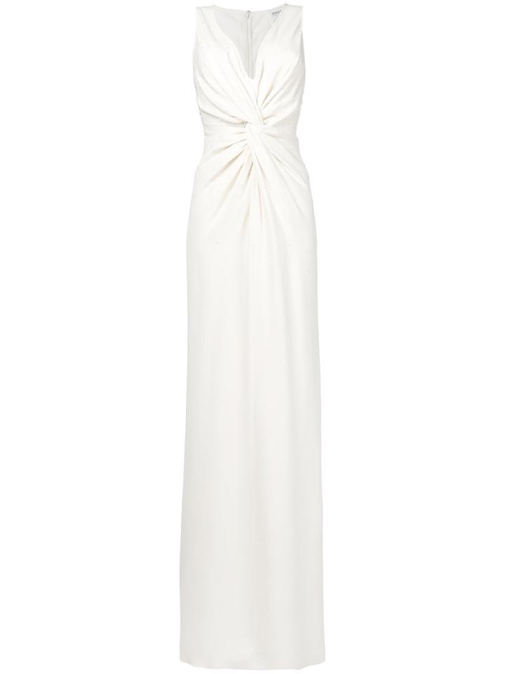 Giorgio Armani Vintage Knot-detail Maxi Dress - Pink & Purple