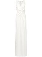 Giorgio Armani Vintage Knot-detail Maxi Dress - Pink & Purple