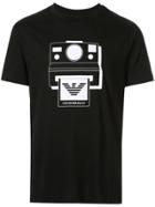 Emporio Armani Polaroid Printed T-shirt - Black