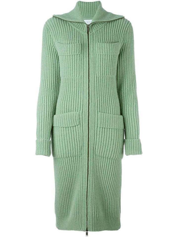 Christian Wijnants 'kasia' Cardi-coat, Women's, Size: Small, Green, Wool