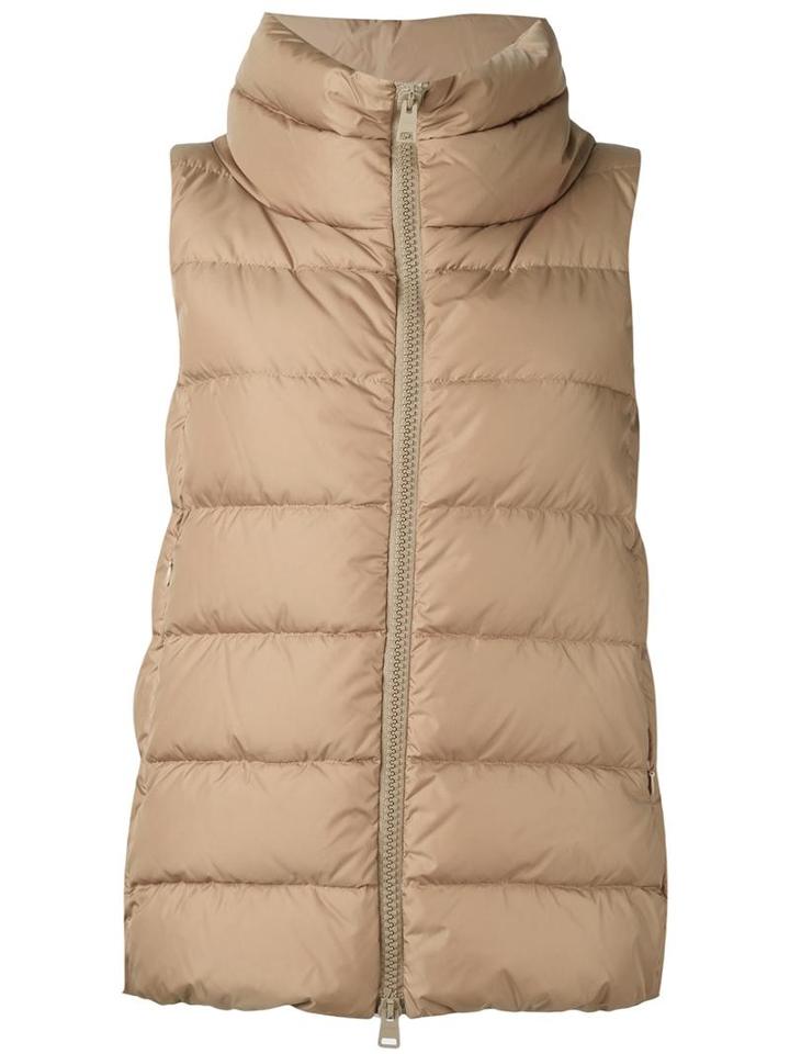 Herno Padded Vest, Women's, Size: 38, Nude/neutrals, Polyamide/feather Down