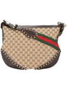 Gucci Vintage Gucci Gg Pattern Shoulder Bag - Brown