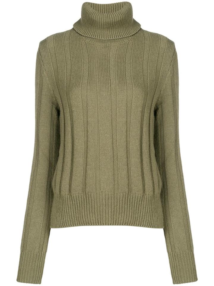 The Gigi Turtle Neck Jumper - Green