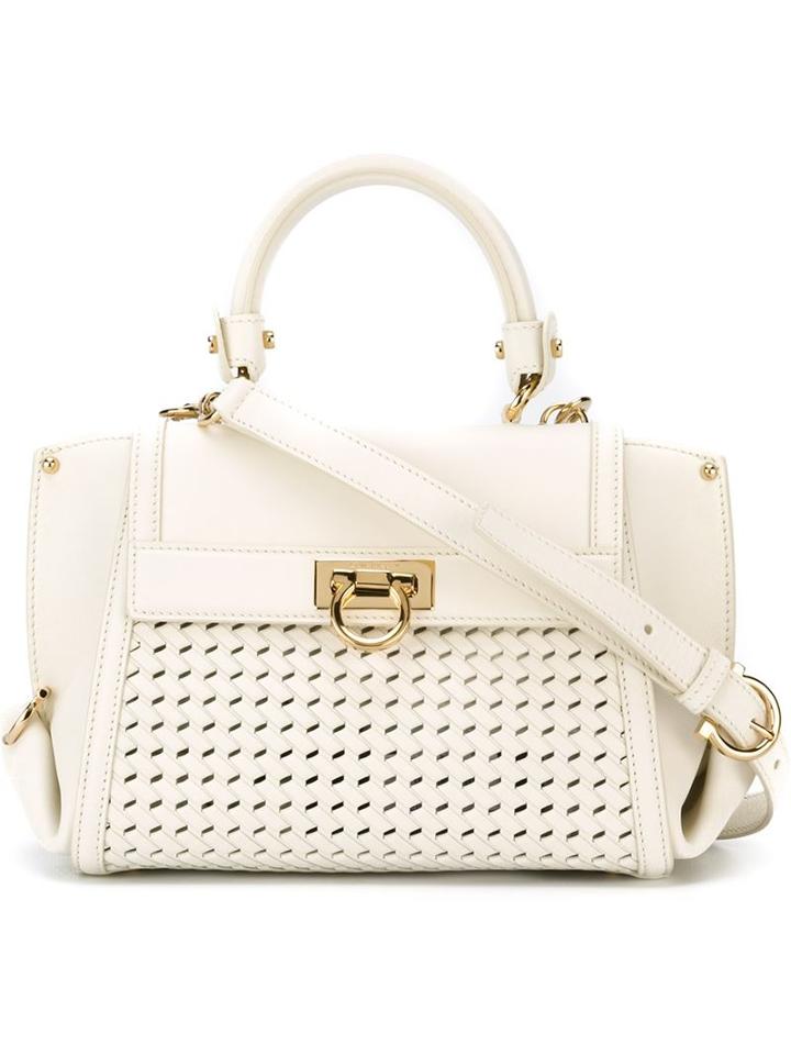Salvatore Ferragamo 'sofia' Woven Tote