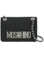 Moschino Tyre Effect Shoulder Bag, Women's, Black, Rubber