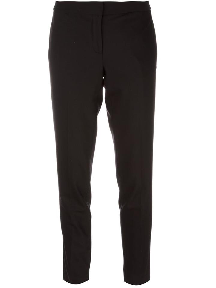 Michael Michael Kors Slim Fit Trousers, Women's, Size: 10, Black, Spandex/elastane/wool