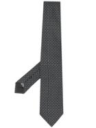 Emporio Armani Contrast Check Tie - Grey