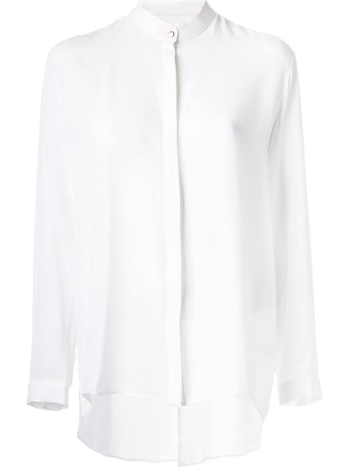 Ginger & Smart 'secret Vice' Shirt, Women's, Size: 12, White, Silk Crepe