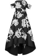Sachin & Babi Off-shoulder Embroidered Gown - Black