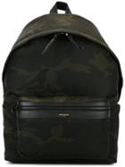 Saint Laurent Camouflage Print Backpack - Black