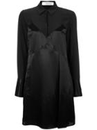 Victoria Victoria Beckham Panelled Shirt Dress - Black