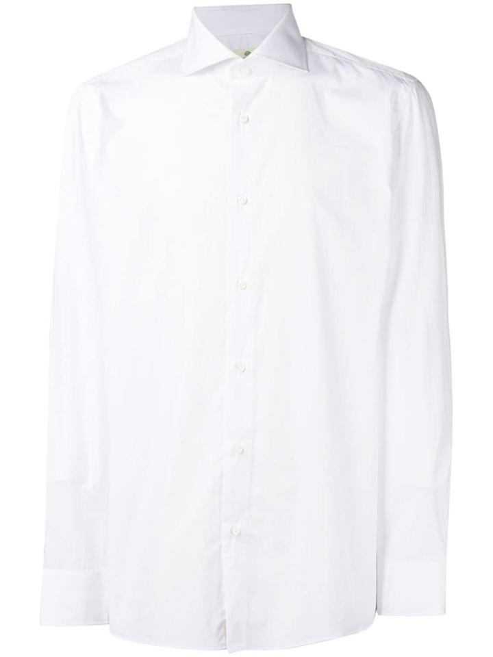 Borrelli Spread Collar Shirt - White