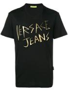 Versace Jeans Metallic Logo Detail T-shirt - Black