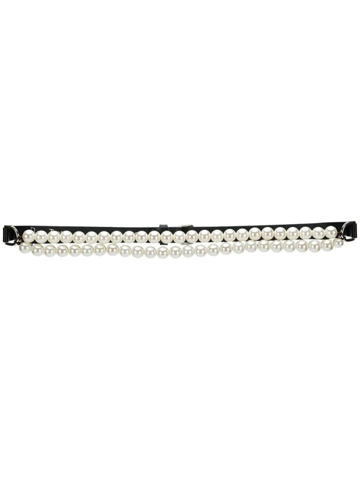 Peter Jensen Double Pearl Belt - Black