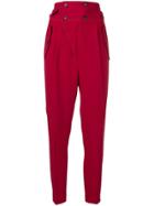 No21 High-waisted Trousers - Red