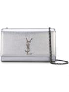 Saint Laurent Kate Shoulder Bag - Silver