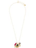 Tory Burch Charm Pendant Necklace - Metallic