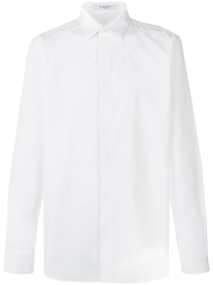 Givenchy - Star Embroidered Shirt - Men - Cotton - 40, White, Cotton
