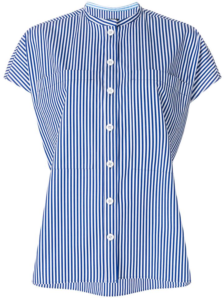 Joseph Striped Shortsleeved Shirt - Blue