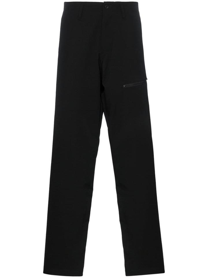 Yohji Yamamoto Spiderweb Printed Wool Trousers - Black