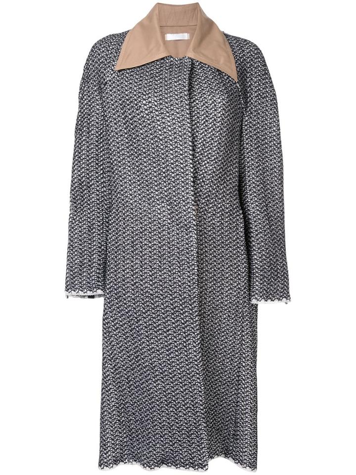 Litkovskaya Boxy Single-breasted Coat - Black