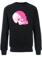 Cy Choi Skull Print Sweatshirt, Men's, Size: Large, Black, Cotton/polyester