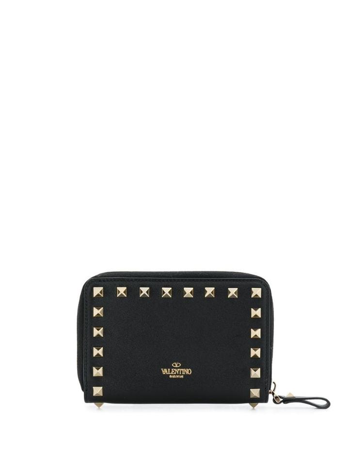 Valentino Valentino Garavani Rockstud Zip-around Wallet - Black