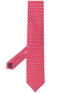 Salvatore Ferragamo Pig Print Tie - Red