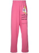 Bernhard Willhelm Printed Track Pants - Pink
