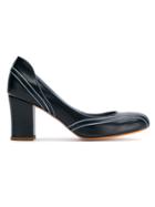 Sarah Chofakian Leather Panelled Pumps - Blue