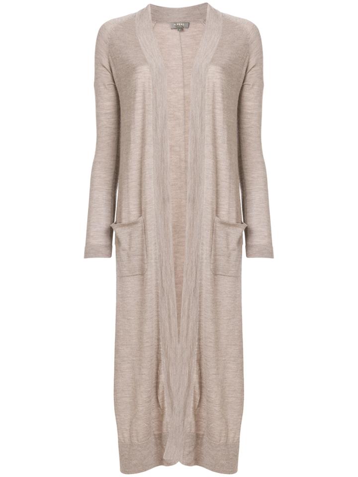 N.peal Cashmere Long Cardigan - Nude & Neutrals