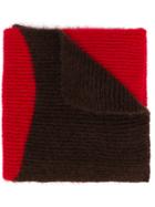Marni Two-tone Striped Scarf - Red