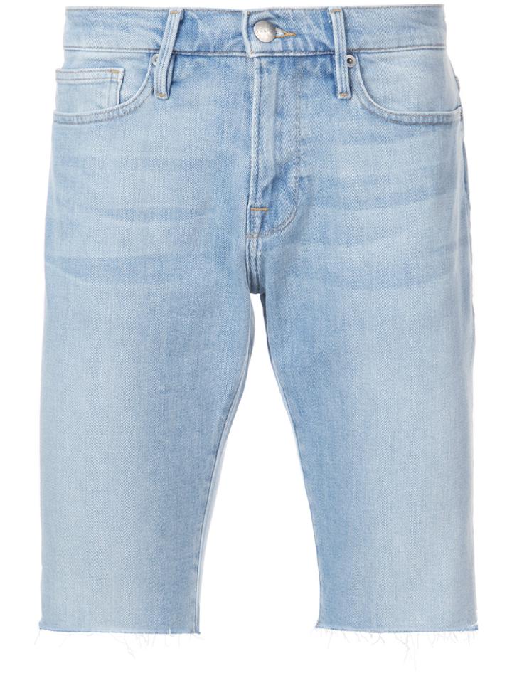 Frame Denim Skinny Knee Length Jeans - Blue