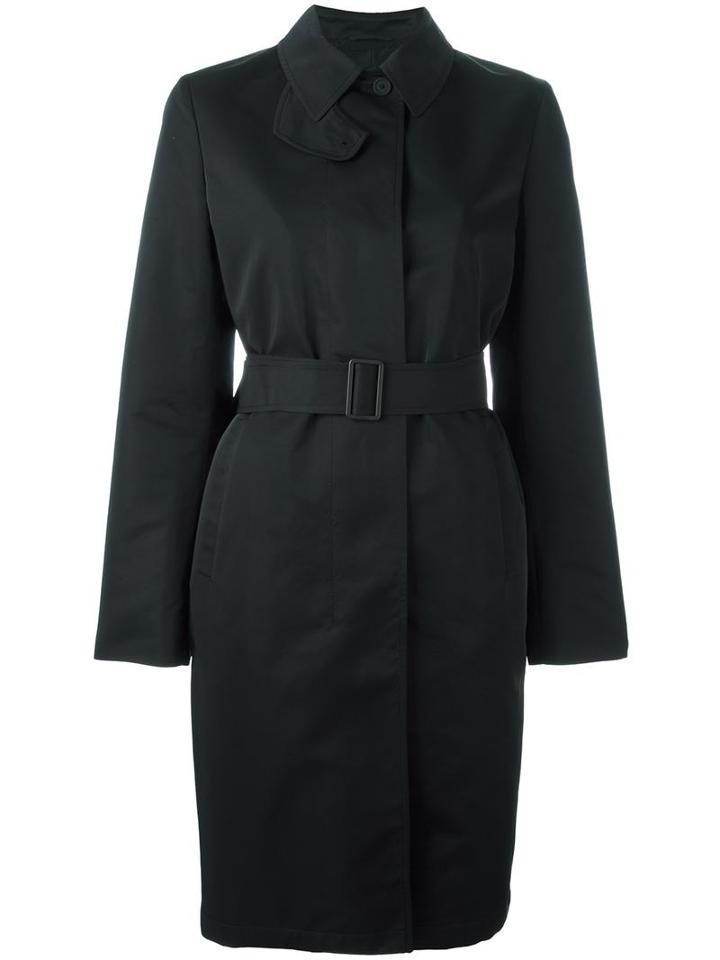 Jil Sander 'bombay' Trenchcoat, Women's, Size: 34, Black, Polyester