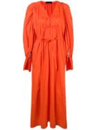 Eudon Choi Oversized Midi Dress - Orange