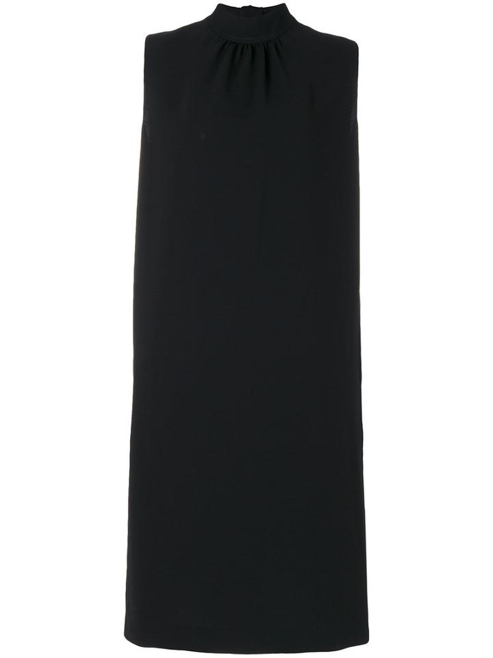 Joseph - Pussy Bow Midi Dress - Women - Polyester/triacetate - 44, Black, Polyester/triacetate