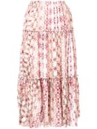 Vanessa Bruno Floral Pleated Skirt - Multicolour