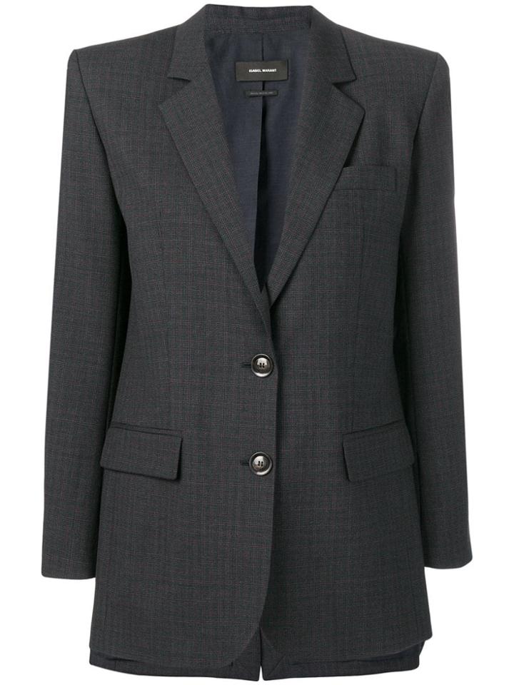 Isabel Marant Padded Shoulder Blazer Jacket - Black