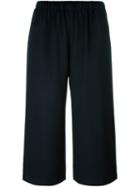 Comme Des Garçons Comme Des Garçons Cropped Trousers, Women's, Size: Xs, Blue, Polyester/wool