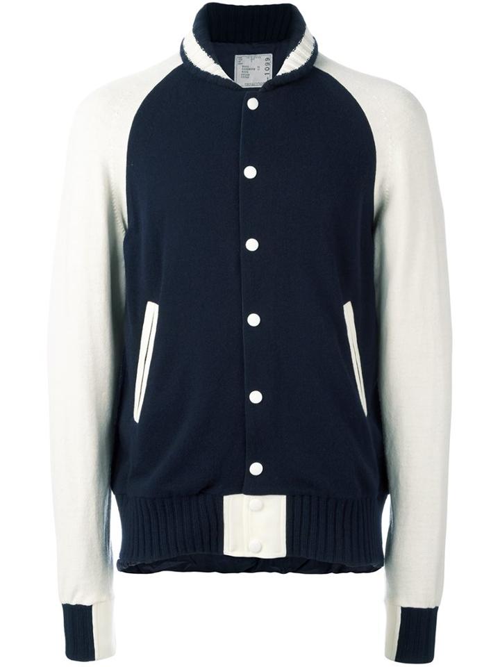 Sacai Knit Varsity Jacket